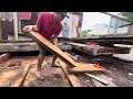 Natural wood processing, The process of creating giant wooden tables |Giant Redwood