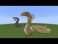 How to Build a Snake Statue | Minecraft Tutorial
