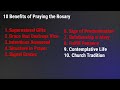 Benefits of Praying the Rosary