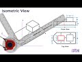 Isometric View | How to Construct an Isometric View of an Object | Example: 5