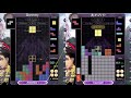 [Tetris 99] Side-to-side comparison: Doremy vs. amemiya (あめみや) (3-minutes 1v1)