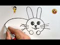 200 ’den Tavşan Nasıl Çizilir-How To Draw A Rabbit From Numbers 200