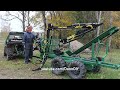 Hydraulic Crane Install On Homemade 4x4 Timber Trailer - FM50T