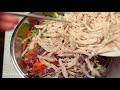 ASIAN GLASS NOODLE SALAD WITH MIXED VEGGIES | Nyoum | ញាំ