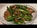 Stir Fry Asparagus with Pork Recipe | Cooking Maid Hongkong
