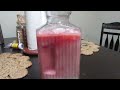 Making a Agua Horchata Strawberry Flavor