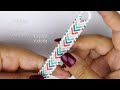 DOTTED BORDER CHEVRON TUTORIAL [CC] || Friendship Bracelets