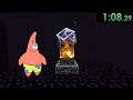 Patrick speedruns Minecraft