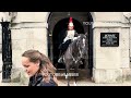 ORMONDE DOES ALL THIS DESPITE BEING CONTROLLED. EPIC MOMENTS HORSE GUARDS