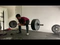 250lbs Zercher deadlift @ 168lbs 16yrs old