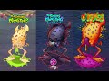 Dawn of Fire, My Singing Monsters,The Lost Landscaps Vs The Monster Exolorers | Redesign Comparisons