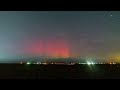 Red northern lights display - 02/15/23 - Moses Lake, WA