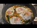 Eggs with Tomatoes & Potatoes - Easy Afghani Style Breakfast - صبحانه مزه دار افغانی