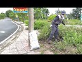 People were happy to see me volunteering to clean up trash on sidewalks and overgrown grass