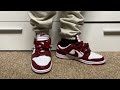 Nike Dunk Low Team Red And White On Feet Review