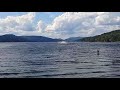 Plane Landing on Water to Extinguish Forest Fire | Mont Tremblant Lake