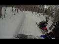 A reason to stay right on the snowmobile trail