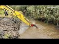 Beaver Dam Removal With Excavator No.148 - Muddy Dam