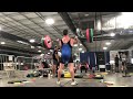 290lb/132кг clean and jerk during warmups