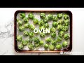 The most amazing CRISPY Parmesan Roasted Brussels sprouts!