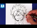 Simple & Easy Steps To Draw Sukuna || Learn Easy Anime Drawing Techniques