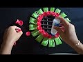 Diy Wall Mate / Paper Flower wall hanging / Paper craft for home decoration.