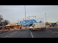 Hochwasser Dresden 27.12.23 an der Marienbrücke mit dem Weihnachtszirkus