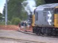 BR 9F 92203 'Black Prince' pulls a 1000+ tonne ballast train