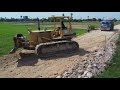 Great Video Processing Landfill Using Bulldozer KOMATSU D58P, Dump Truck 5Ton fail, Combine VDO