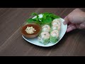 Vietnamese Pork & Shrimp Spring Rolls with Easy Homemade Peanut Sauce Recipe | (Goi Cuon)
