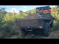 xe công nông máy chang chai 32 chở cát cực đỉnh / 32 cylinder sand transport tractor