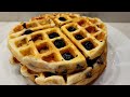 How to Make Easy Blueberry Waffles / With Freezing Option.