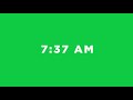 Free Green Screen Digital Clock Animation 24 hours | Animasi Jam Digital 24 jam
