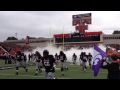 Masked Rider Texas Tech Runs before Arkansas BLACKOUT game 09-13-2014