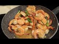 Garlic shrimp with dipping sauce (Jeow som)