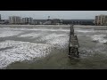 Drone footage of the damaged pier in the Cherry Grove Section of North Myrtle Beach (3 of 3)