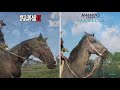 RDR 2 vs AC Valhalla - Comparison of Details! Which is Best?