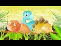 3 Hours Relaxing Baby Sleep Music | Sleepy Dinos 🦕 Soft Piano Music with Cricket Sounds (Extended)