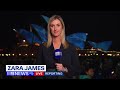 Crowd chaos as thousands pack Sydney Harbour foreshore for Vivid drone show | 9 News Australia