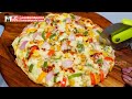 न आटा गूथना न बेलना न यीस्ट तवे पर 5 Minअबतक का सबसे असान पिज़्ज़ा नयी ट्रिक Liquid Dough Pizza Recipe