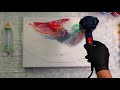 Acrylic Colour Injection - Acrylic Pouring Experiment !