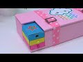 How to make a pencil case from matchboxes and cardboard / The best out of waste / DIY pencil box