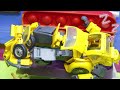 New Transformer Generations: Giant BUMBLEBEE & SUPERHERO | Mc Queen Truck JCB Accident DOWN OF DEATH