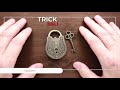 Trick lock 7 metal puzzle from Puzzle Master - Solution