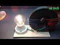 Make Free Energy Generator with Magnet Output 220 Volts Light Bulb New Idea 2019