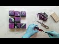 Night Violet Cosmic Wave Cold Process Soap Technique (Technique Video #15)