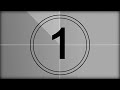 Five second countdown with sound effect