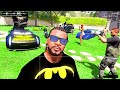 GTA 5 - Stealing BATMAN MCQUEEN SUPERCARS with Franklin! (Real Life Cars #77)