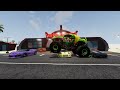 Monster Jam INSANE Racing, Freestyle and High Speed Jumps #53 | BeamNG Drive | Grave Digger