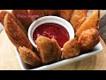 Crispy Potato Wedges | Fried Potato Wedges Recipe | Restaurant Style Potato Wedges 👍